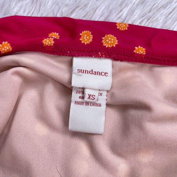 Sundance Catalog Slit Skirted Bikini Bottom Pink Orange Floral Swim Womens XS - Picture 4 of 6